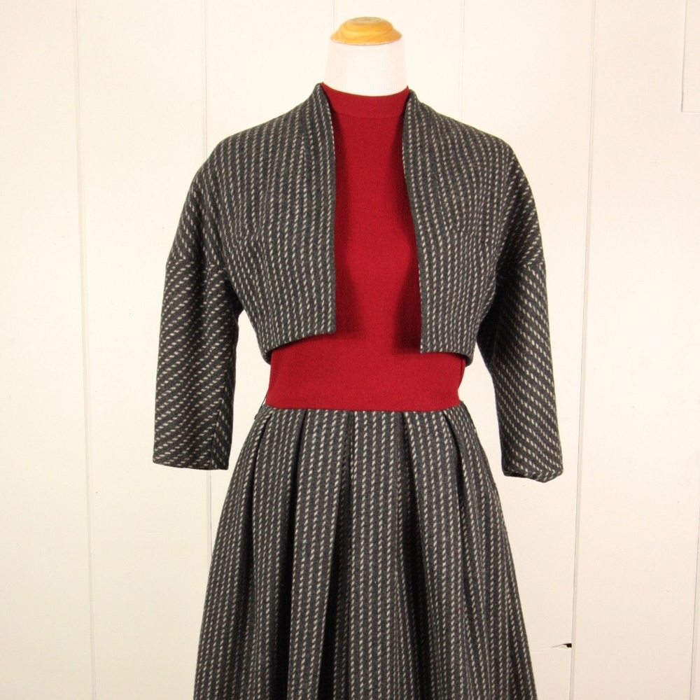 Vintage Wool Dress 50's